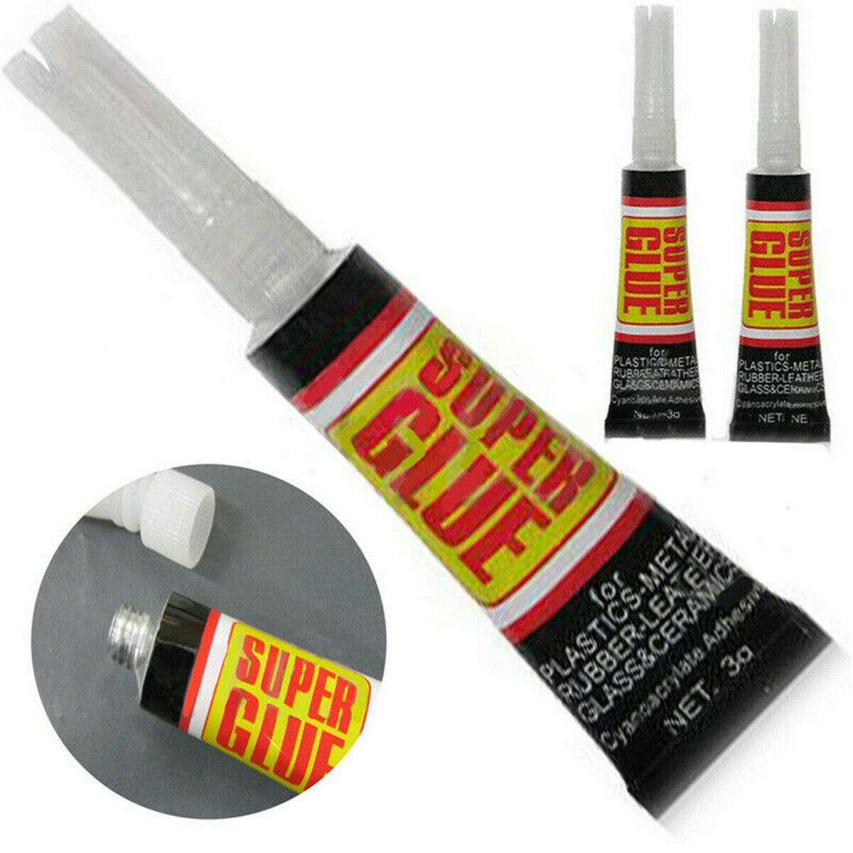 6pcs Useful Super Glue Surface Insensitive Extra Strong Adhesive Fast Instant