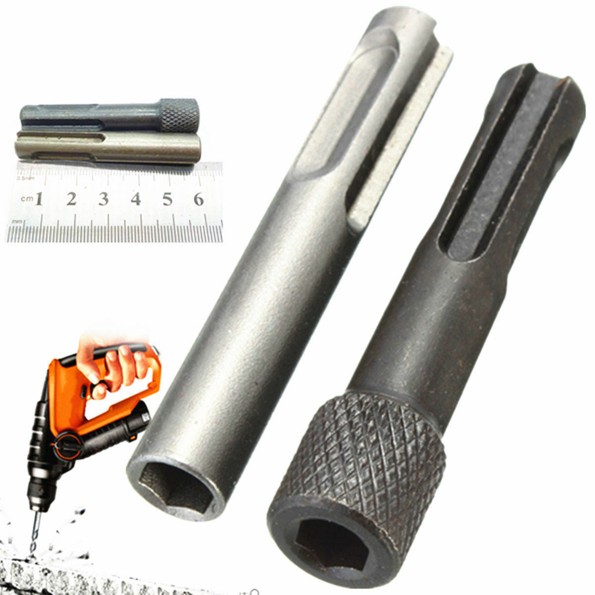 2Pcs 1/4'' Hexagonal Tige Sds Tournevis Support Perceuse Embout Adaptateur