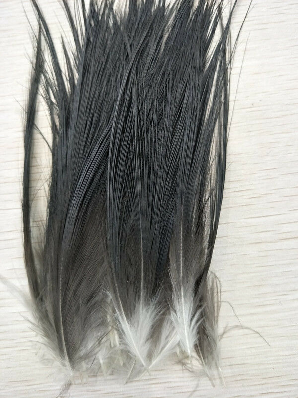 100 pcs natural Great black feathers silk 2-4 inch/ 5-10 cm for jewelry Carnival