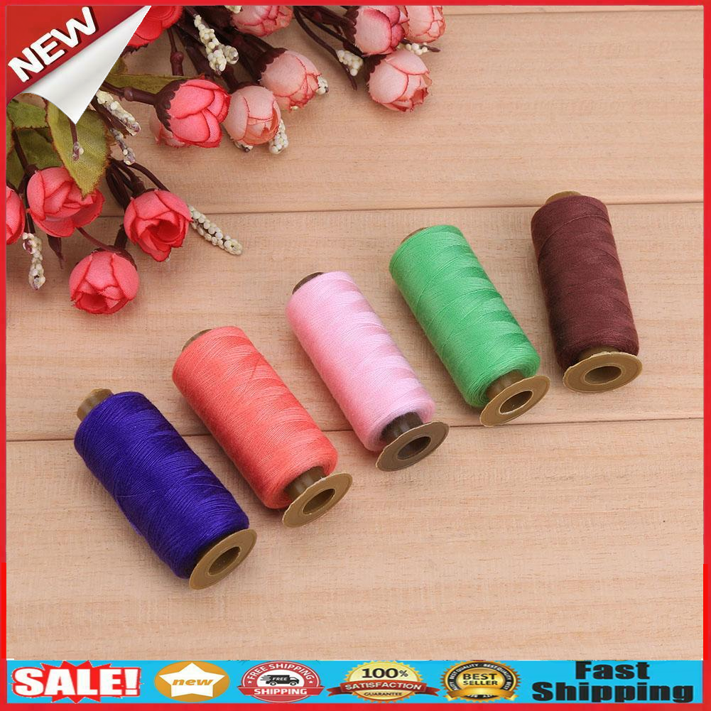 24 Roll 500 Yards Colorful Durable Hand Stitch Cotton Line Sewing Thread @