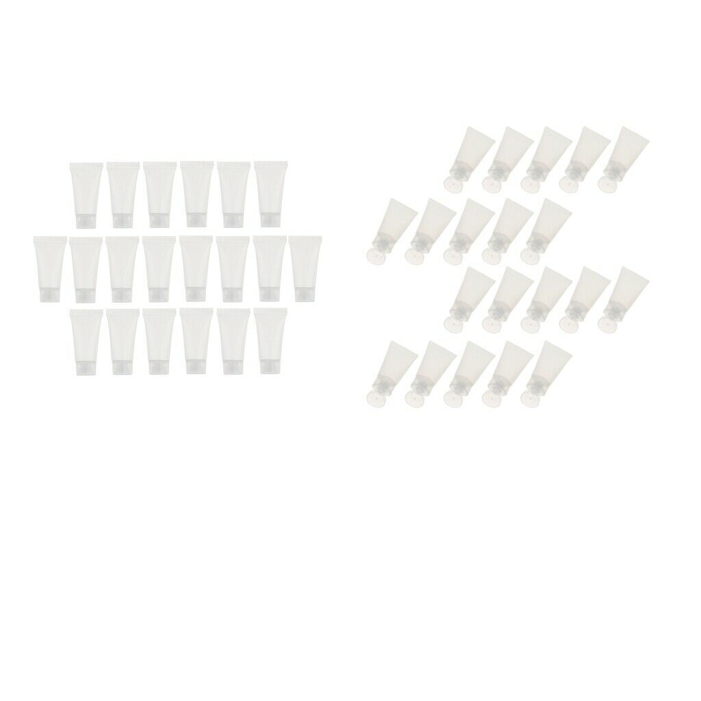 40PCS Empty Plastic Tubes Cosmetics Jars Cosmetic Containers Refillable Travel