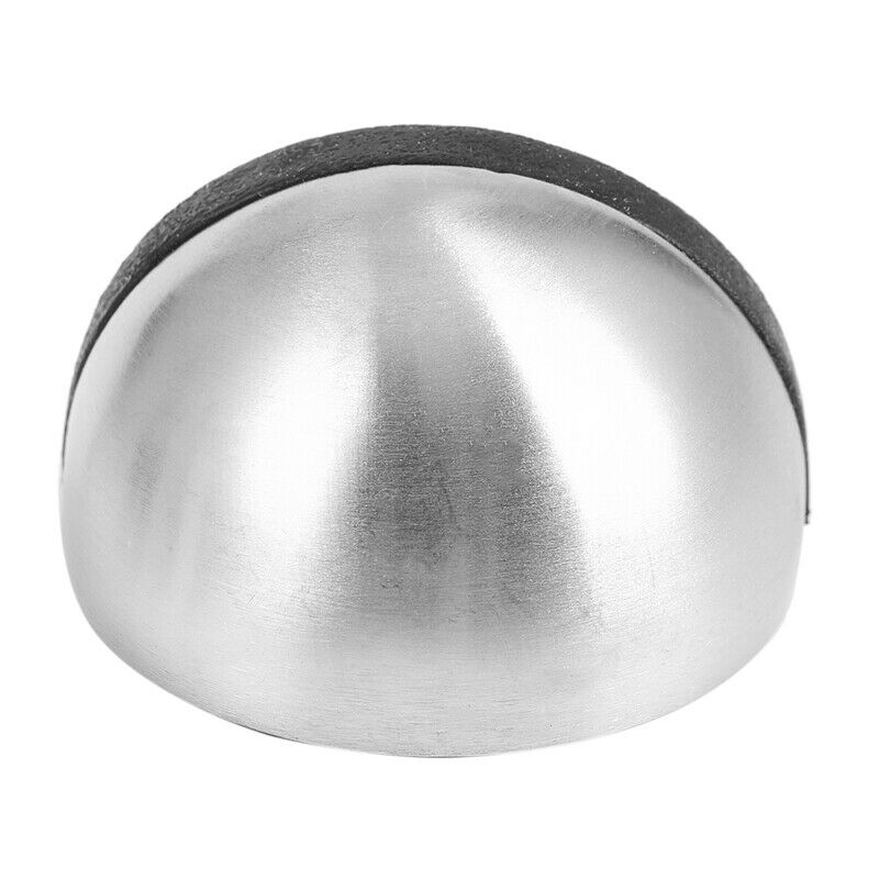 4 Pieces Stainless Steel Floor Door Stopper, Oval Floor Mounted Half Moon DoorI6