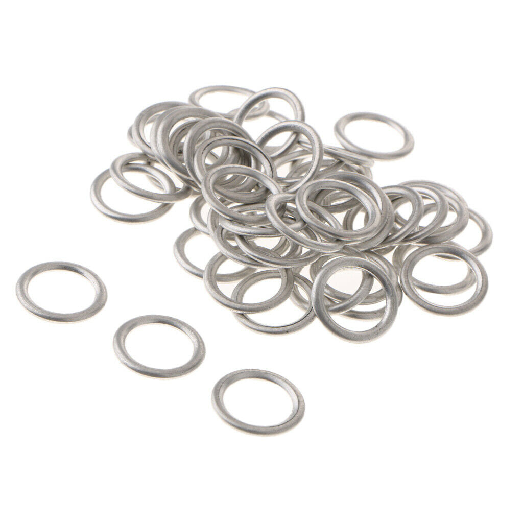 50 Pieces Car Oil Drain Plug O Rings for Audi S4 A4 Q5 VW Touareg