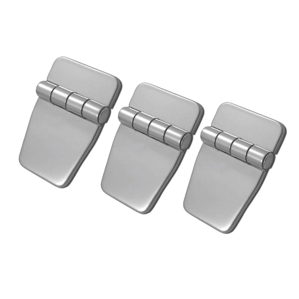 3pcs 304 Marine Grade Stainless Steel Boat Cabin Hatch Door Hinge with Cover