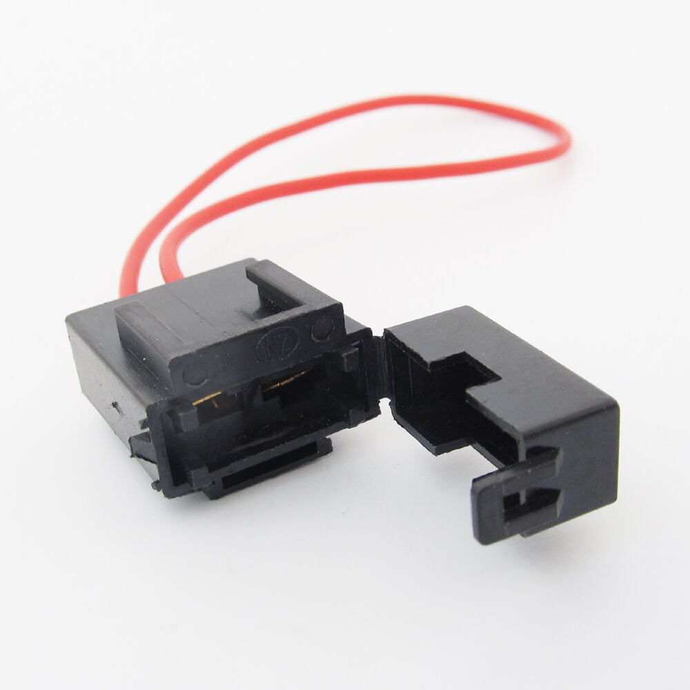 10sets Medium In Line 18AWG Snap Lock Blade Fuse Holder for Car Audio AUX