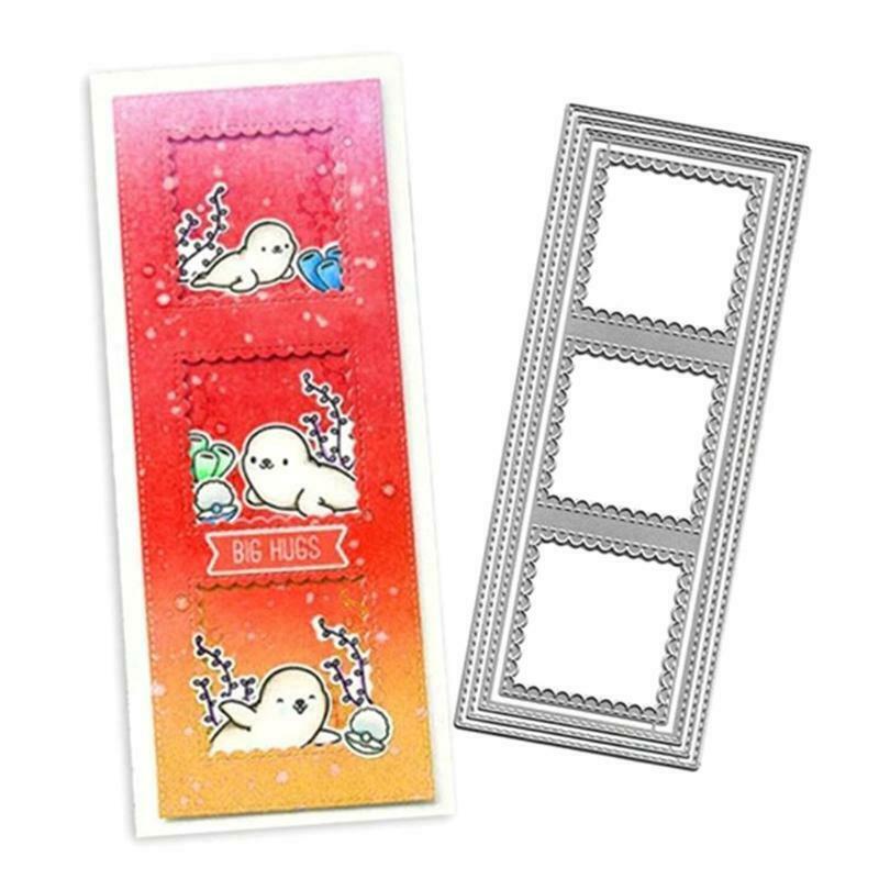 Border Background Metal Cutting Dies Stencil DIY Scrapbooking Album Paper Card