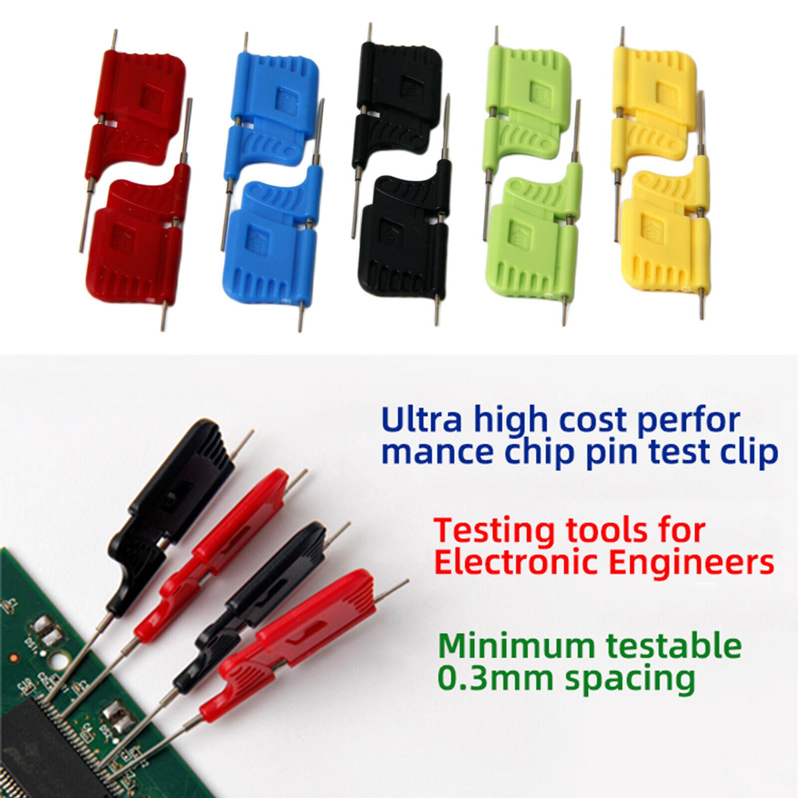 Sdk08 Test Clip Micro Ic Clamp Sop Soic Msop Plcc Qfp Tqfp Adapter Socket 10Pcs
