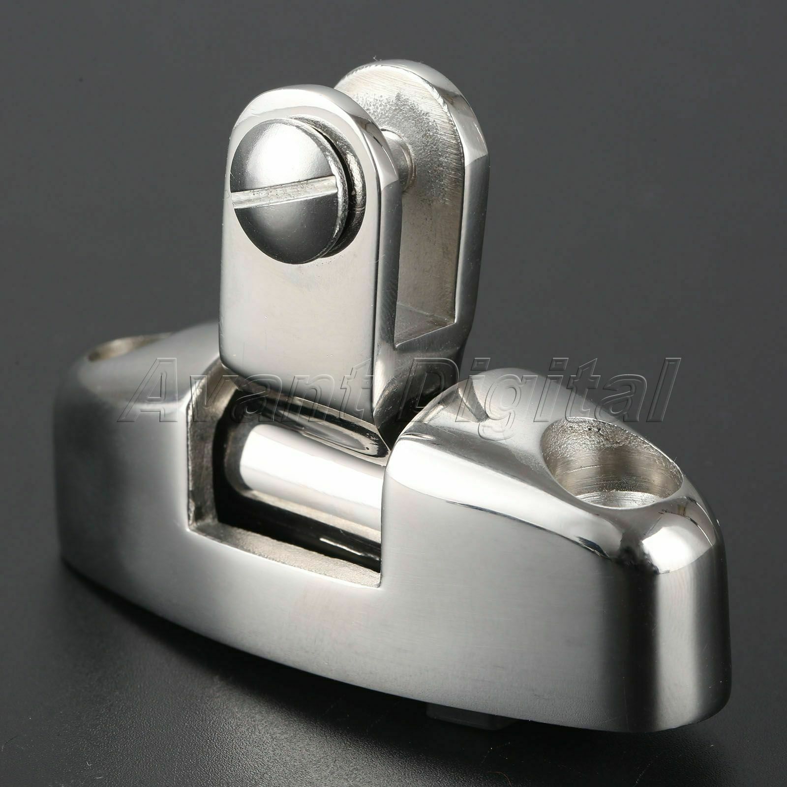 1x Boat Marine Grade AISI 316 Stainless Steel Deck Hinge Rotate 180 Degree 70mm