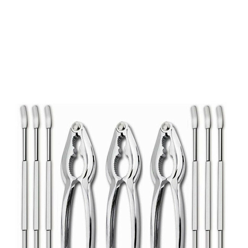 12Pcs Crab Tools Seafood Tools Set includes 4 pliers+4 needles+4 forks with BDA