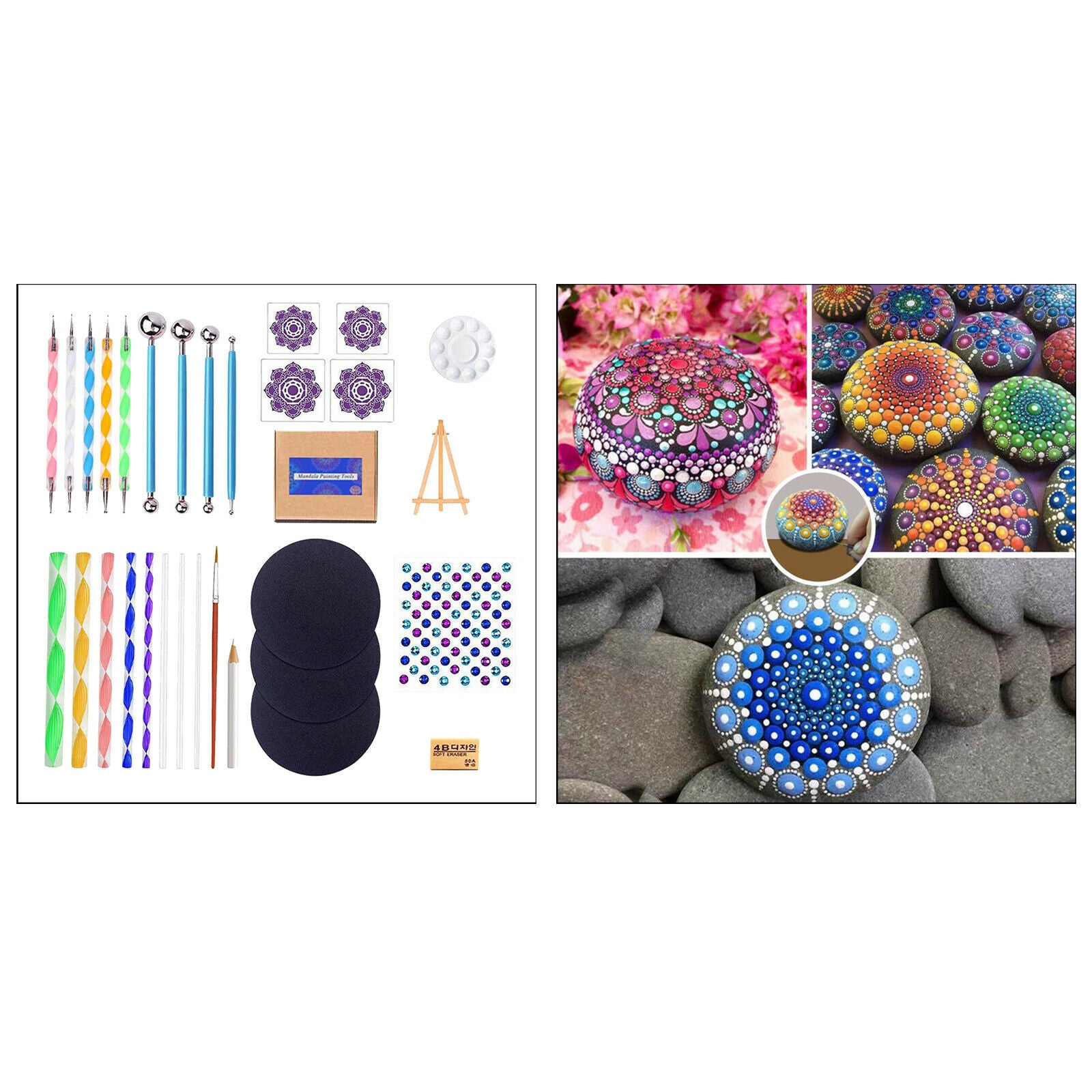 Fashion 31Pieces Mandala Dotting Tools for Rocks Painting Clay Pottery Craft