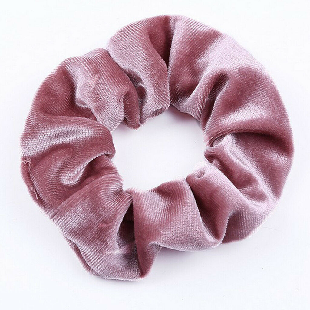 2x Velvet Scrunchies Assorted Rubber Hair Band Hair Ring Hair Accessories