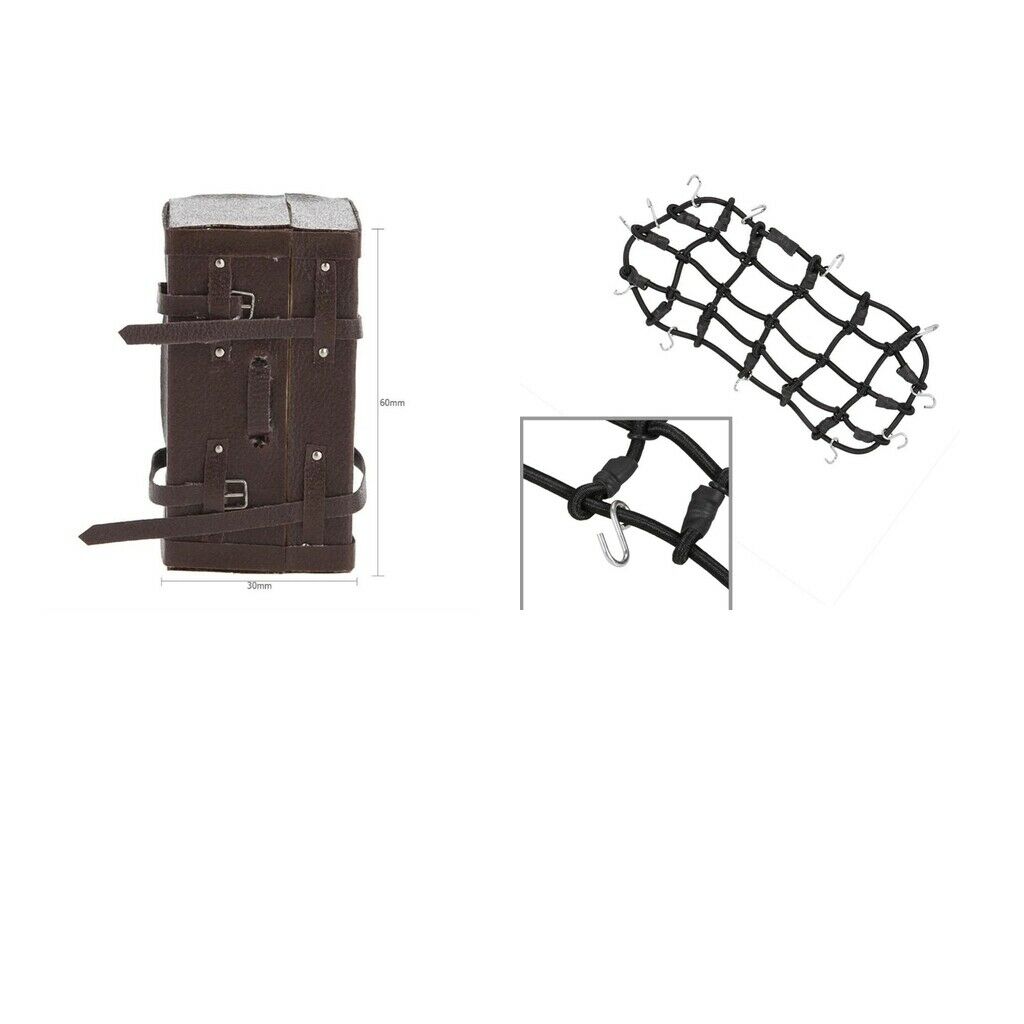 RC 1/10 Roof Rack Luggage Net With Luggage Case for D110 RC Crawler Car