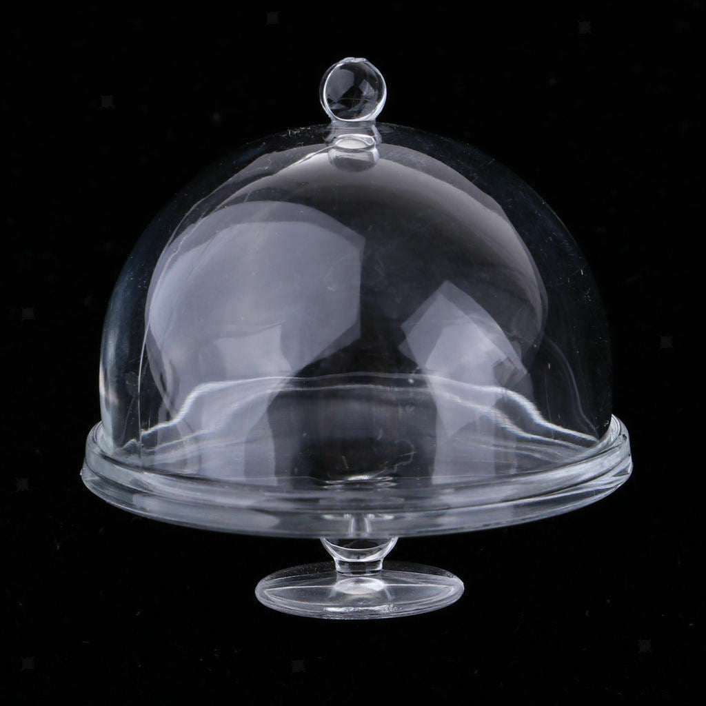 Prettyia   1 / 12   Cake   Plate   Tray   with   Dome   Transparent   Cake
