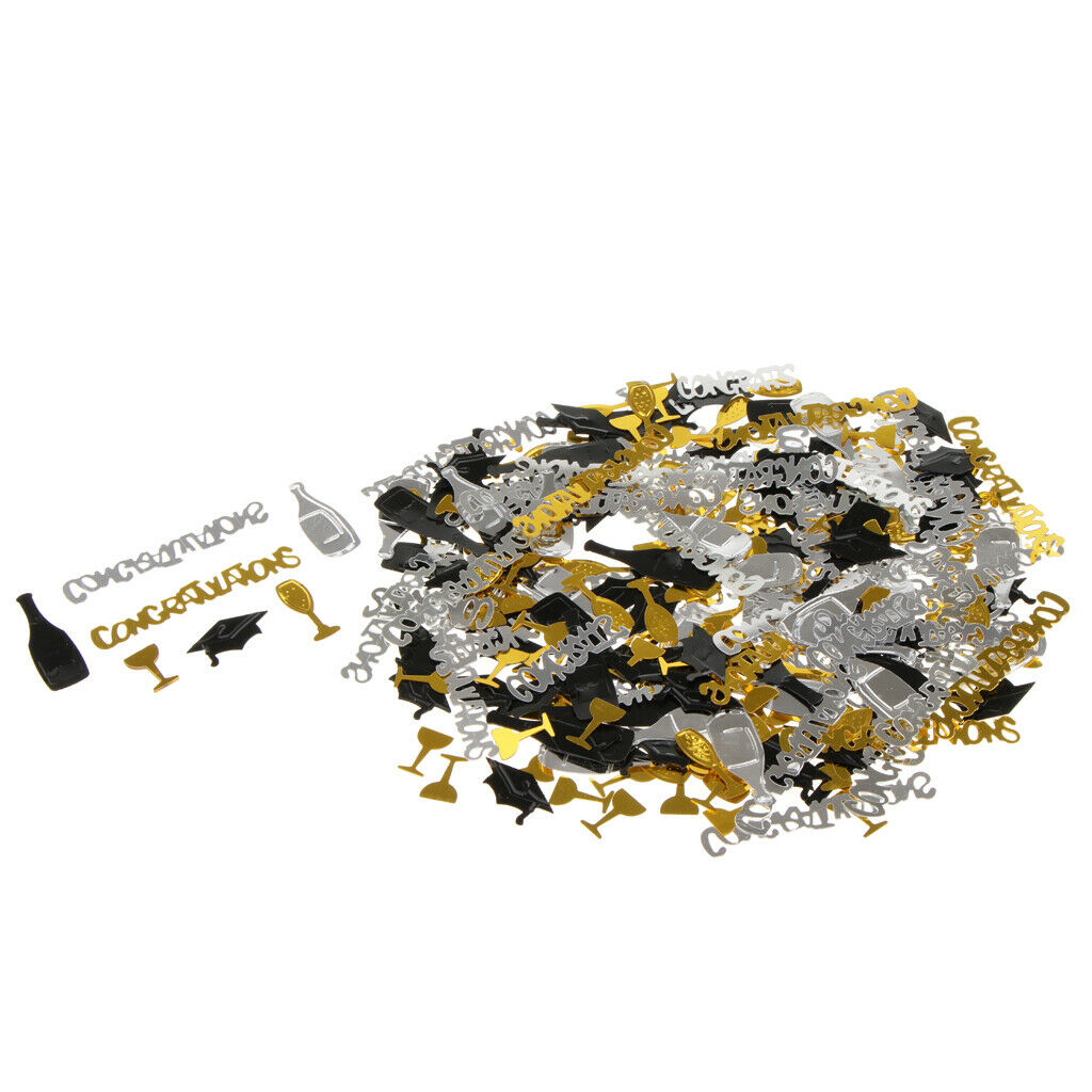 2 Pack Congratulation Champagne Cup Scatter Table Confetti Grad Decor