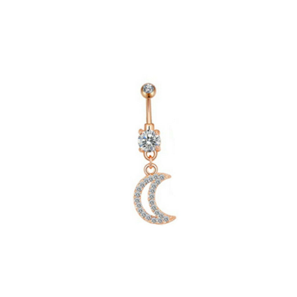 14 Guage Belly Button Rings for Women Girls Belly Piercing Bar 3/8" 10mm