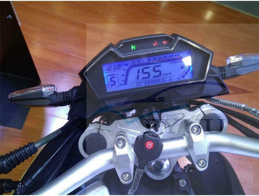 Motorcycle Speedometer Odo RPM Speed Fuel Gauge Kph Mph Water Temp Oil Meter