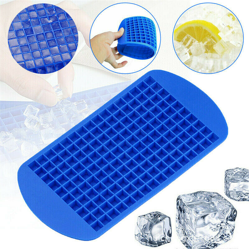 Silicone Ice Cube Mold Tray 160 Grids Square Mould Ice Cube Ball Maker DIY DEAU