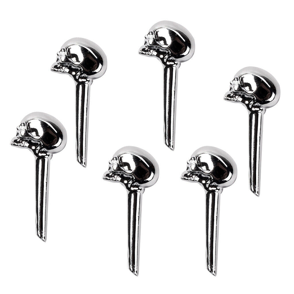 Set of 6 Acoustic Guitar/Mandolin Bridge Pins Replacement-Zinc Alloy