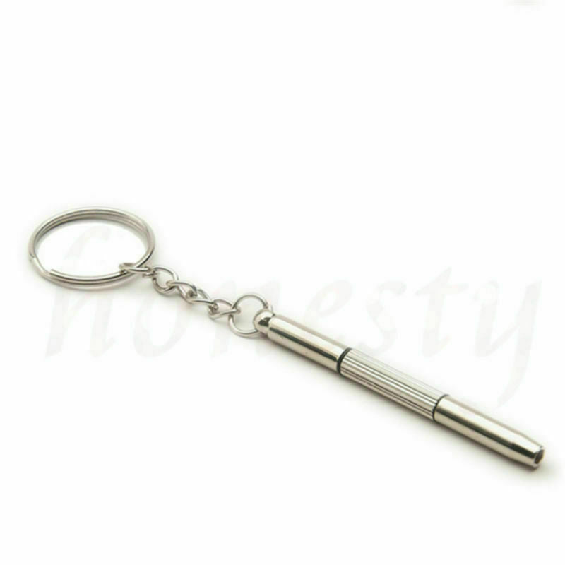 5pcs/Kit 3 in 1 Eyeglass Screwdriver sunglasses Watch Repair Tool with Keychain