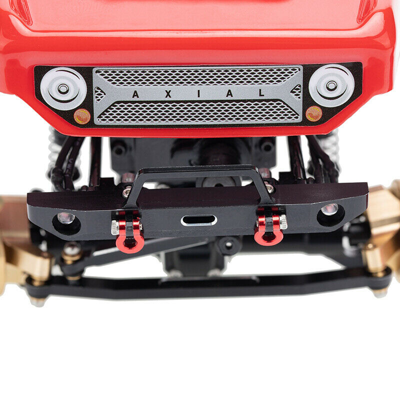 1Kit Black Racing Aluminum Front Bumper for Axial SCX24 SXTF03CM01