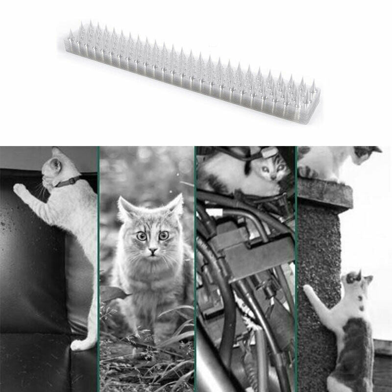 1Pcs Fence Wall Spikes Cat Animal Repellent Anti Theft Walls Sheds St.l8