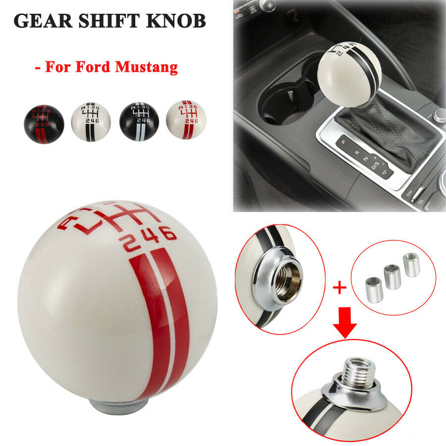 Car 6 Speed Manual Gear Shift Knob Shifter Handle For Ford Mustang Shelby GT500