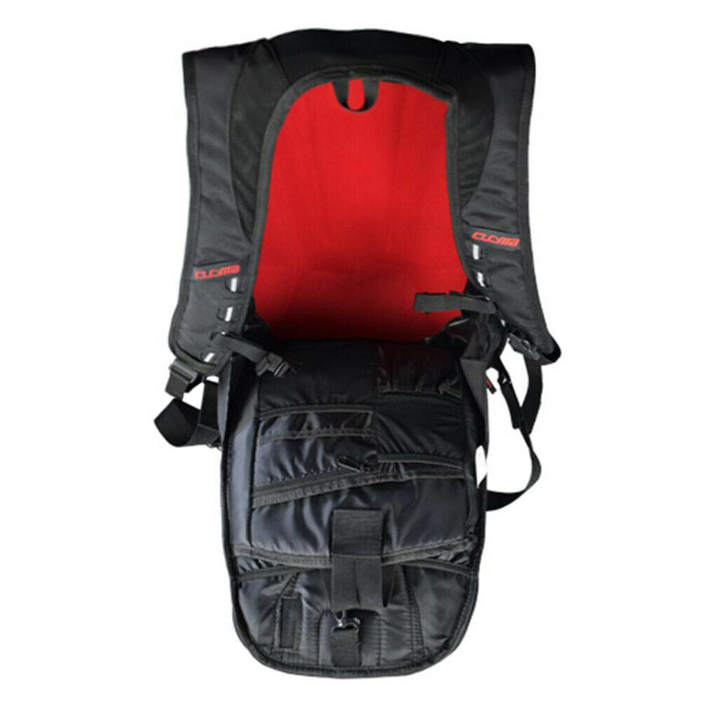 Motorbike Rider Waterproof Hard Shell Motorcycle Backpack Riding Bag Red