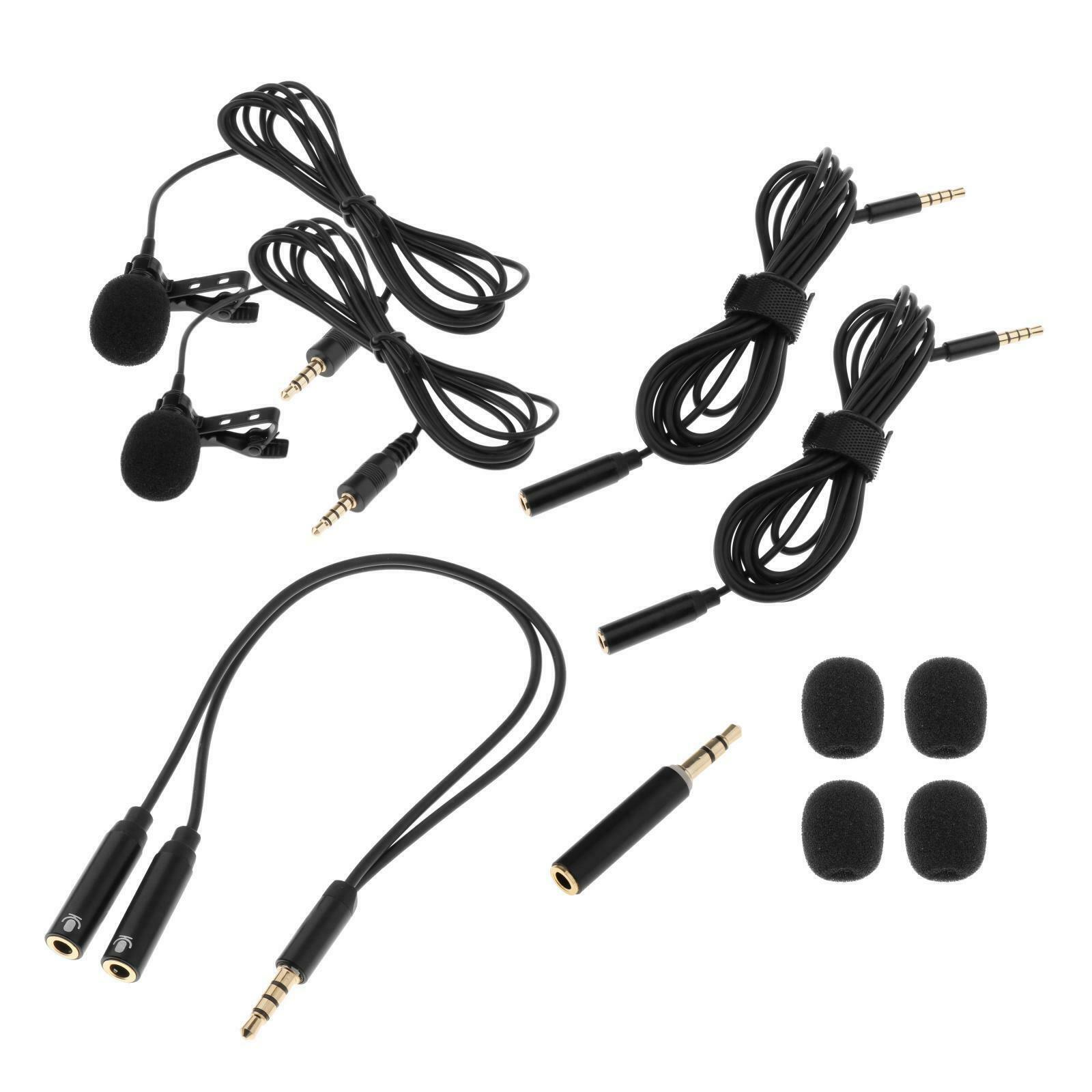 3.5mm   Lavalier Microphone Video Mic for Smart Phone PC Recording