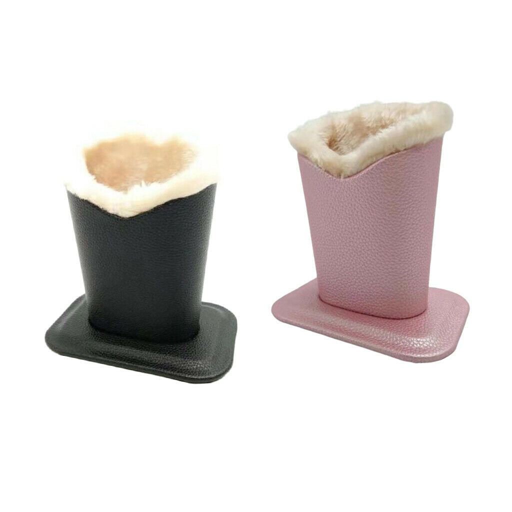 2 lot Upright Anti-Scratch Plush Lined Eyeglasses Holder Desk Nightstand