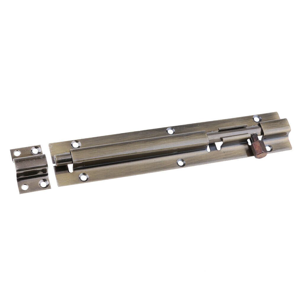 Door Latch Barrel Bolt Latch Hasp Stapler Gate Lock Safety 8inch 218mmx37mm
