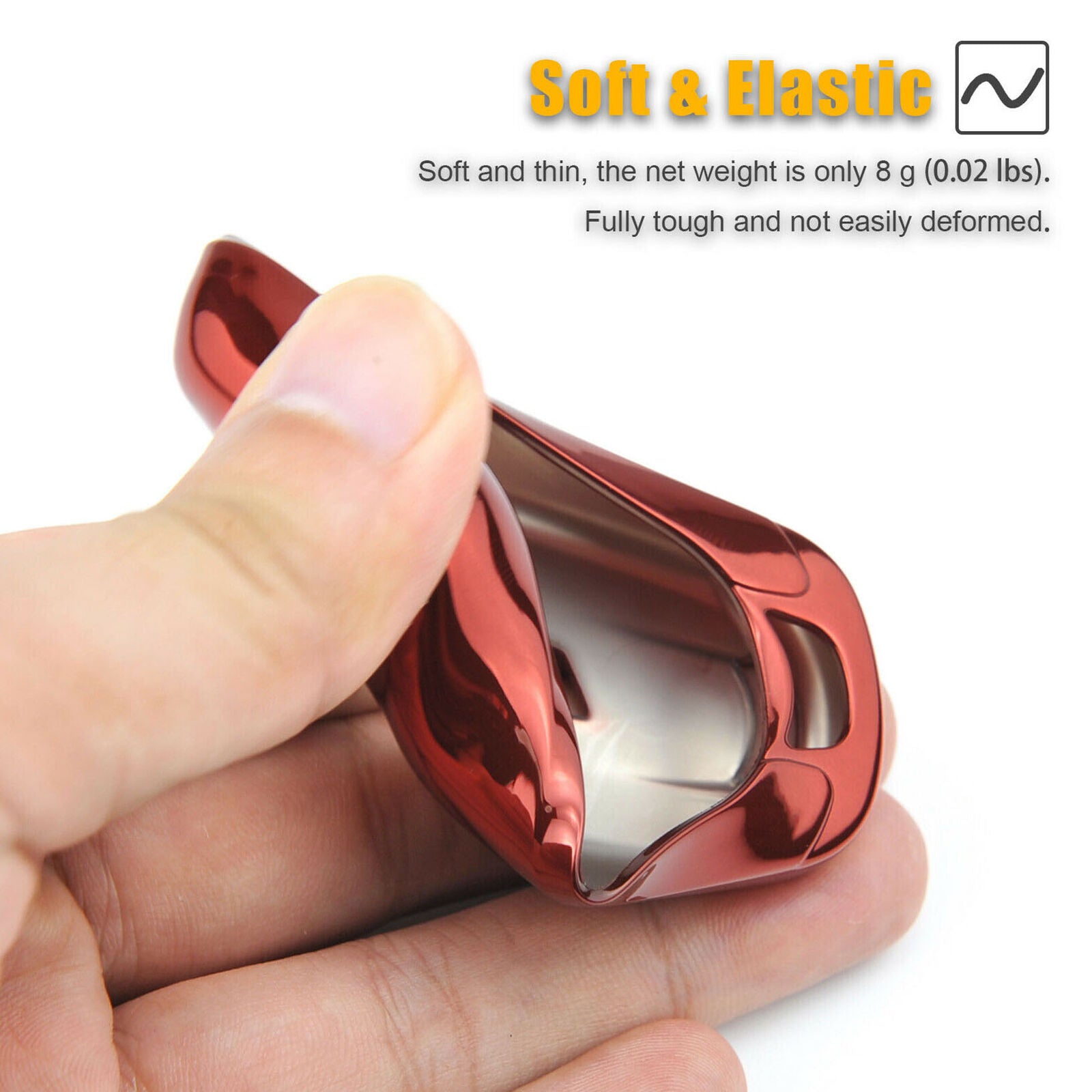 Red TPU Car Remote Key Case Cover For Chevrolet Cruze/Malibu/Camaro/Blazer/Trax