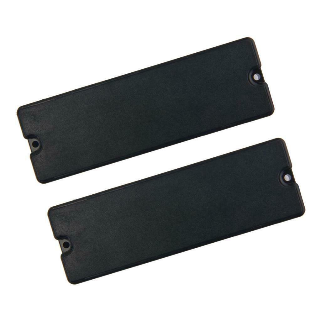 2pcs 6-String Black Soapbar Pickups Ceramic Bar Magnets for Bass Guitar