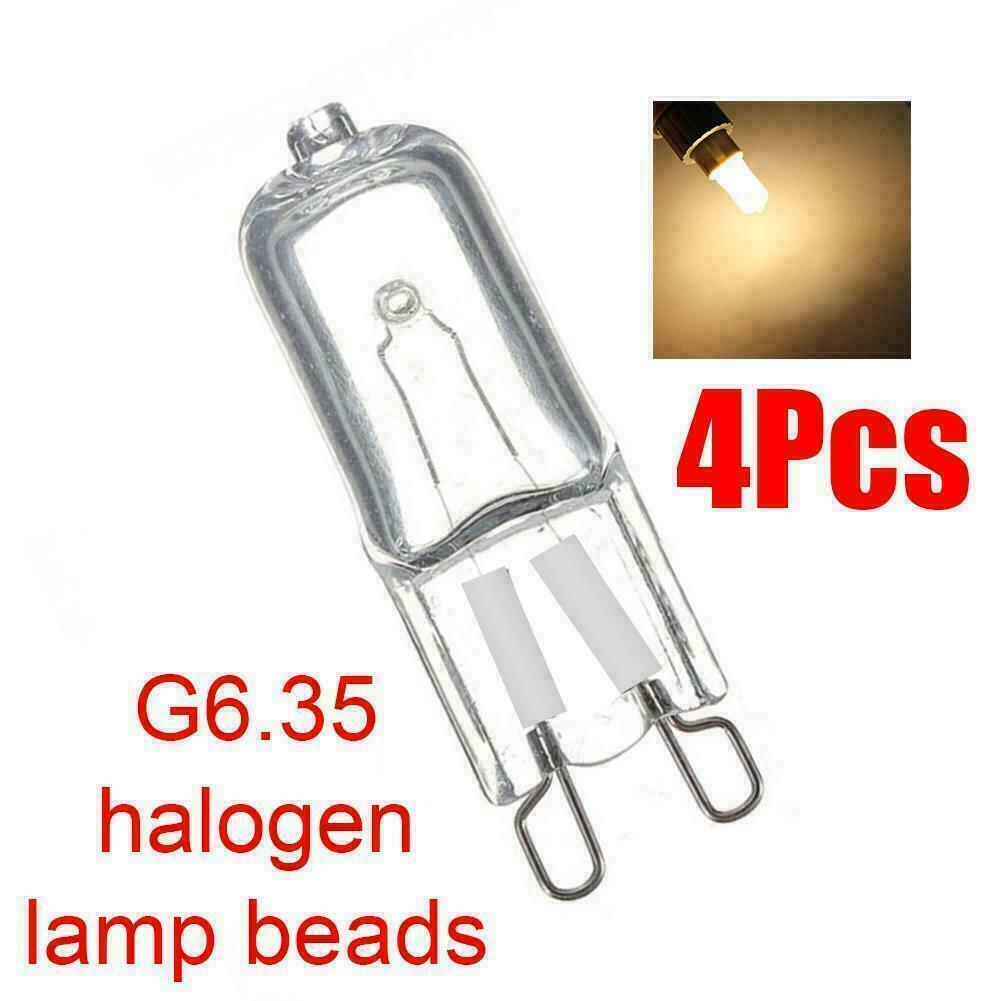 4x 50W 12V Halogen G6.35 Dimmable Clear Capsule Light H2E7 With UV