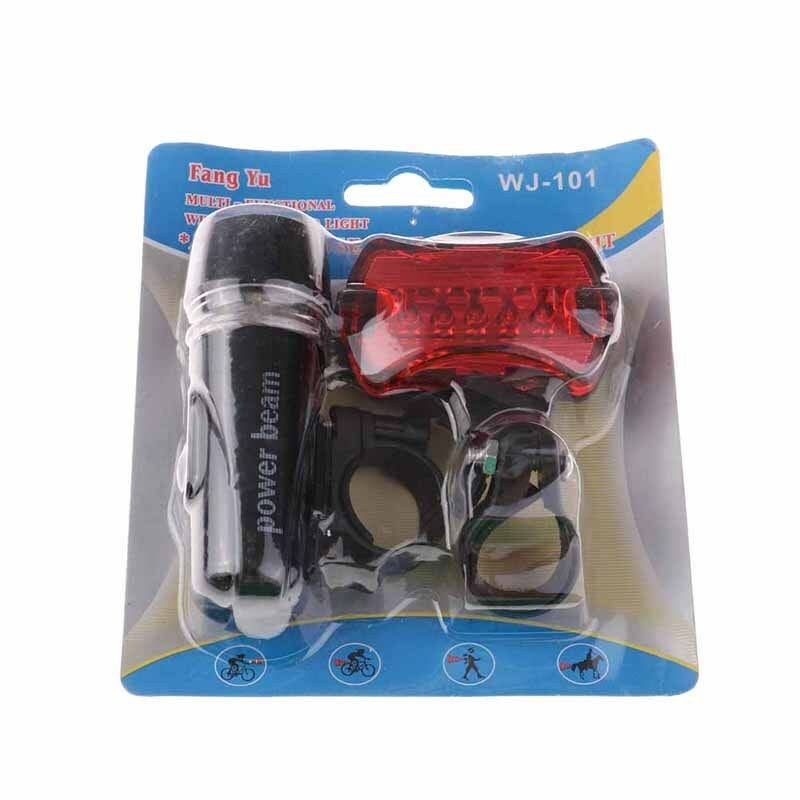mountain bike 5led headlight black  butterfly tail light bicycle accessories Fx