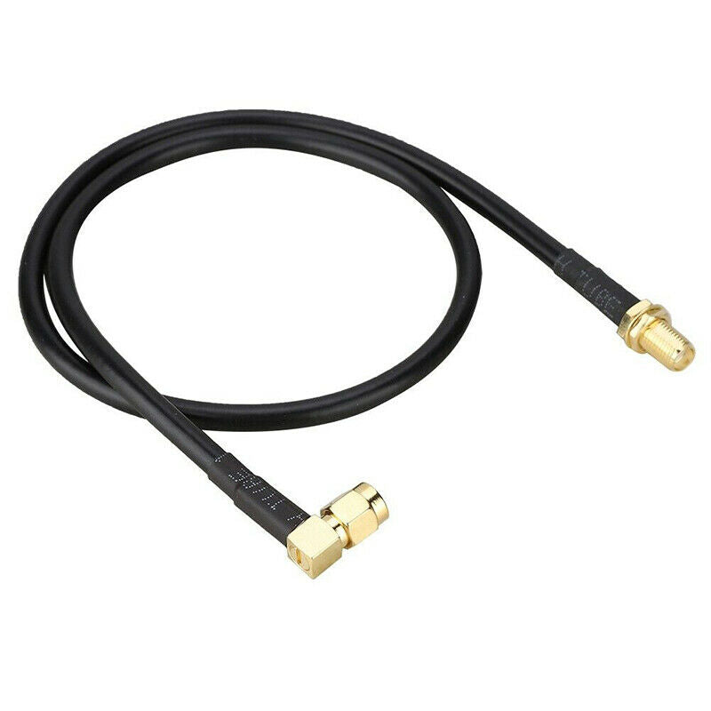 Black SMA Female To Male Antenna Extend Cable For Baofeng UV-5R UV-82 UV-9R Plus