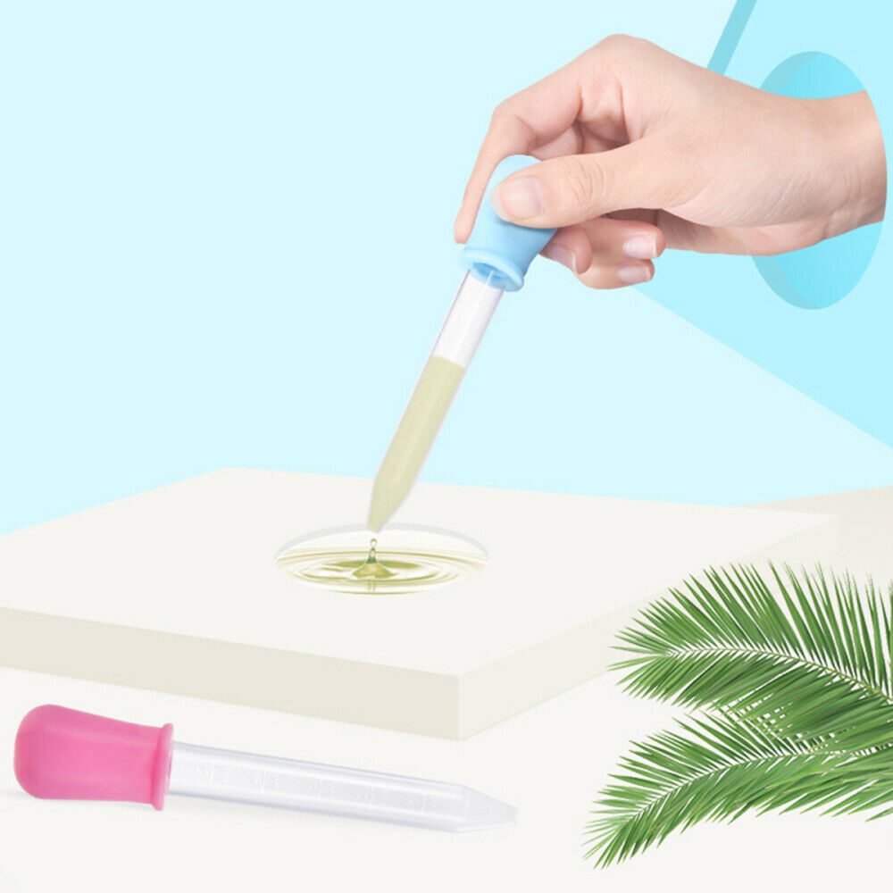 2 Pcs Silicone Pipette Liquid Food Dropper Infant Baby Medicine Feeder Tools