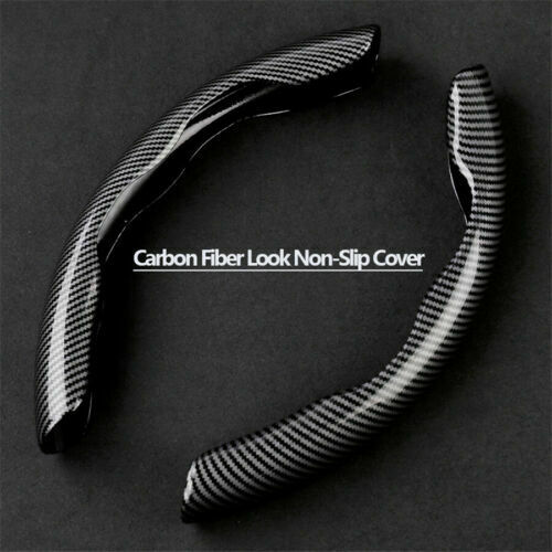 Universal Carbon Fiber Style Steering Wheel Booster Cover Non-Slip Accessories