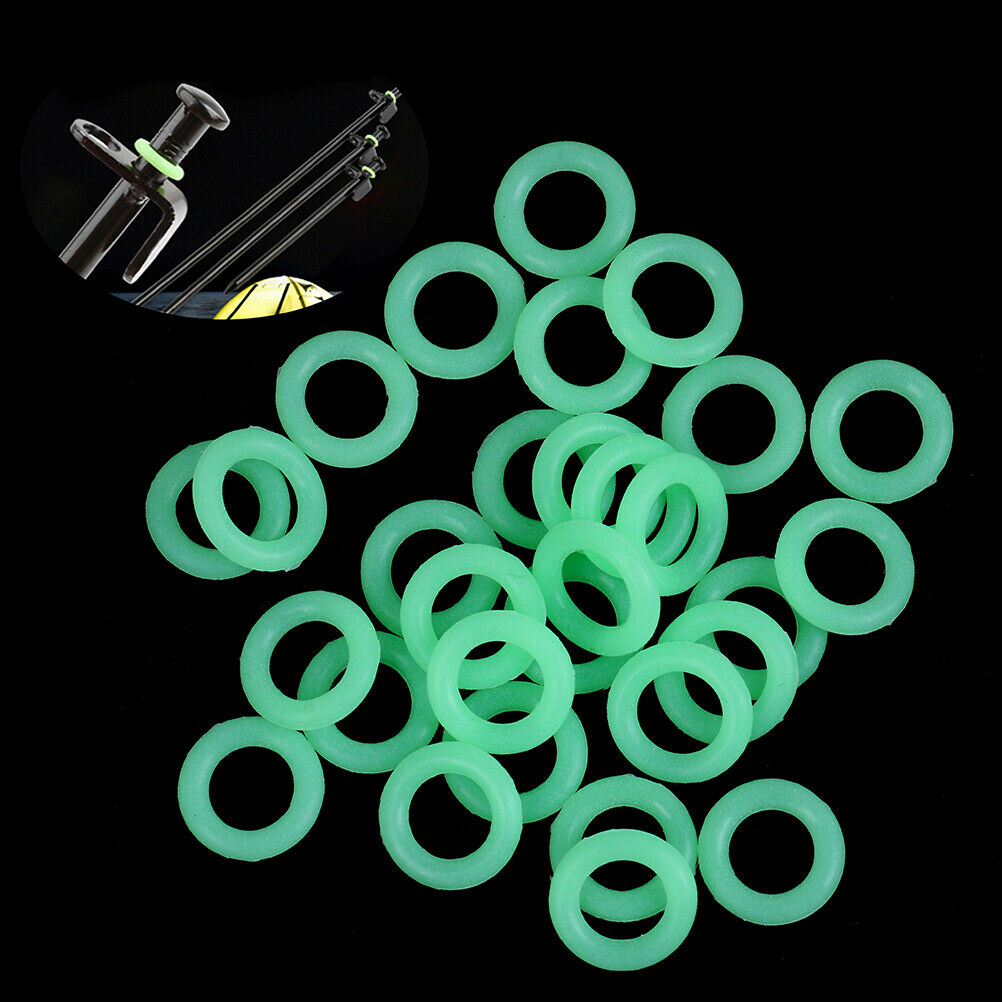 30Pcs/Pack Green Color Camping Nail Night Vision Luminous Tent Nail Rin.l8