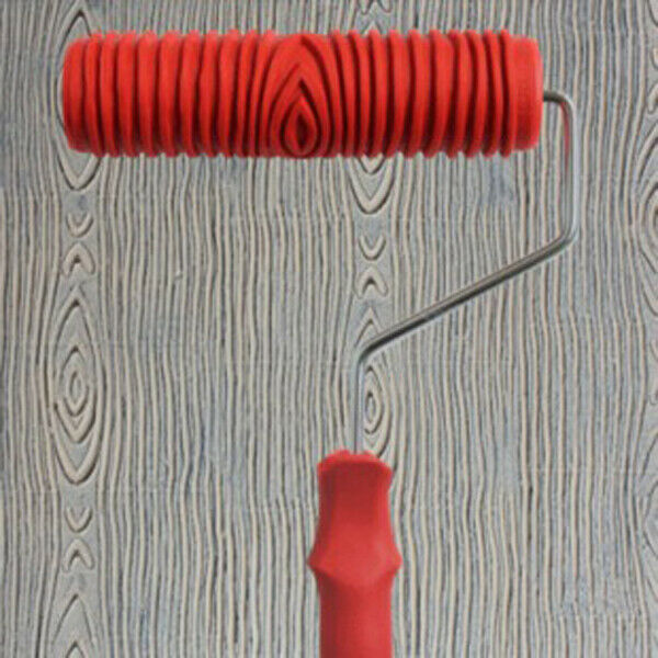 7 "Handle Empaistic Pattern Paint Painting Roller Painter Home Wall Decor
