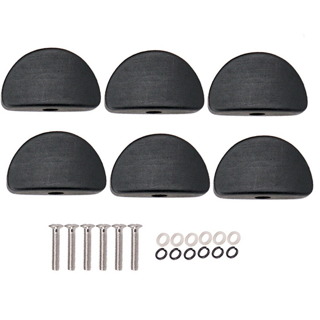 6 x Guitar Tuning Peg Semi-circle Button Tuner Machine Heads Acoustic Guitar