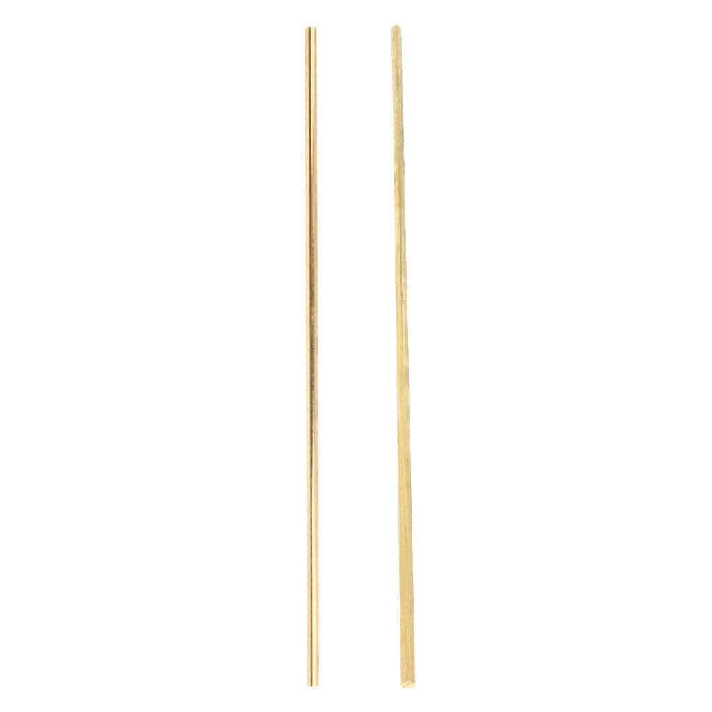 10inch/25cm Brass Round Bar Rod - Diameter 6mm&4mm, Abrasion-Resistant, Pack of