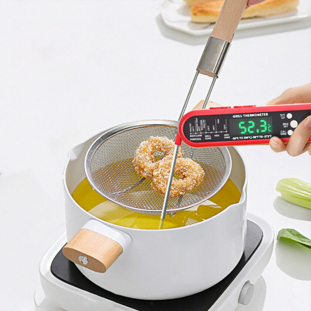Stainless Steel Dual Probe Food Thermometer Oven Baking Water Instant Read