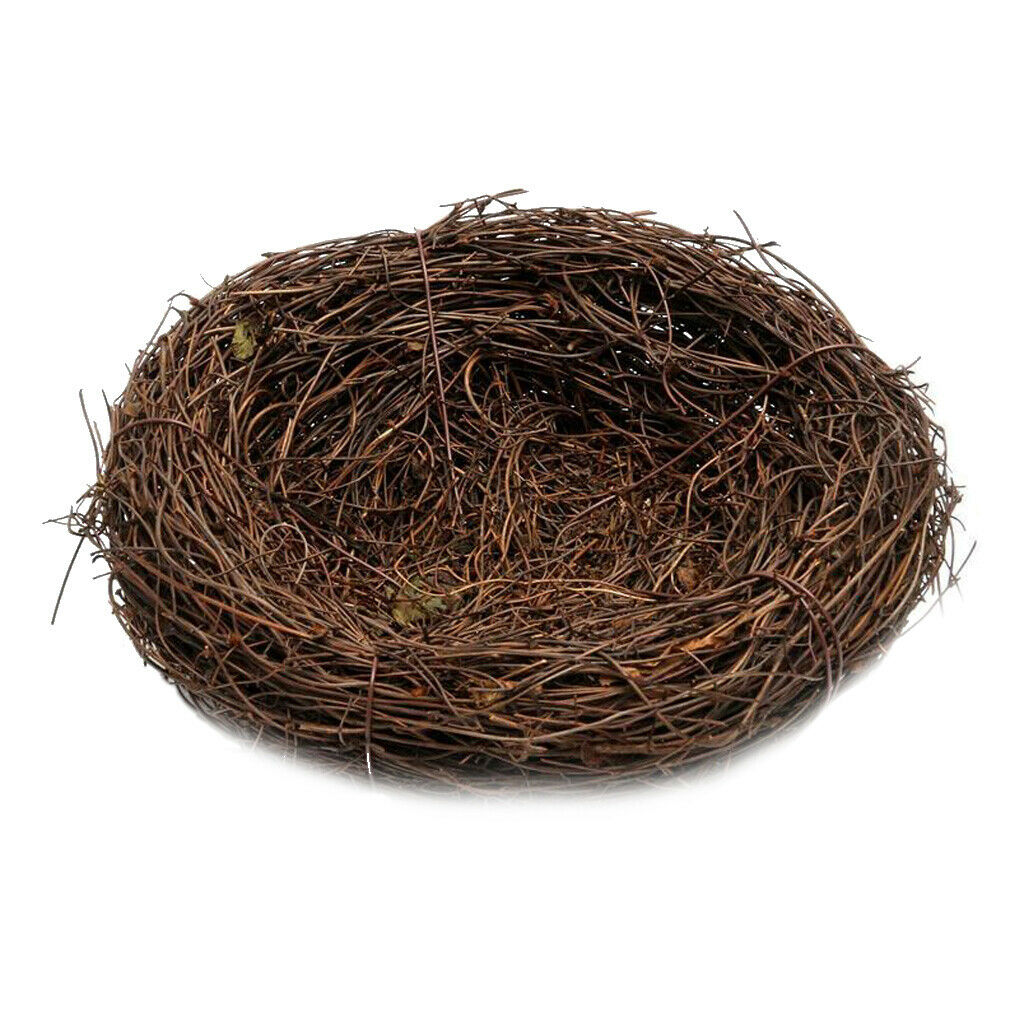 Handmade Vine Bird Nest House Home Nature Crafts Sill Holiday Decoration 10cm