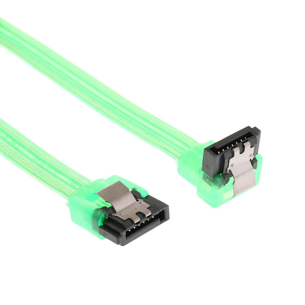SATA III 6Gbps Cable With Locking Latch Straight To 90