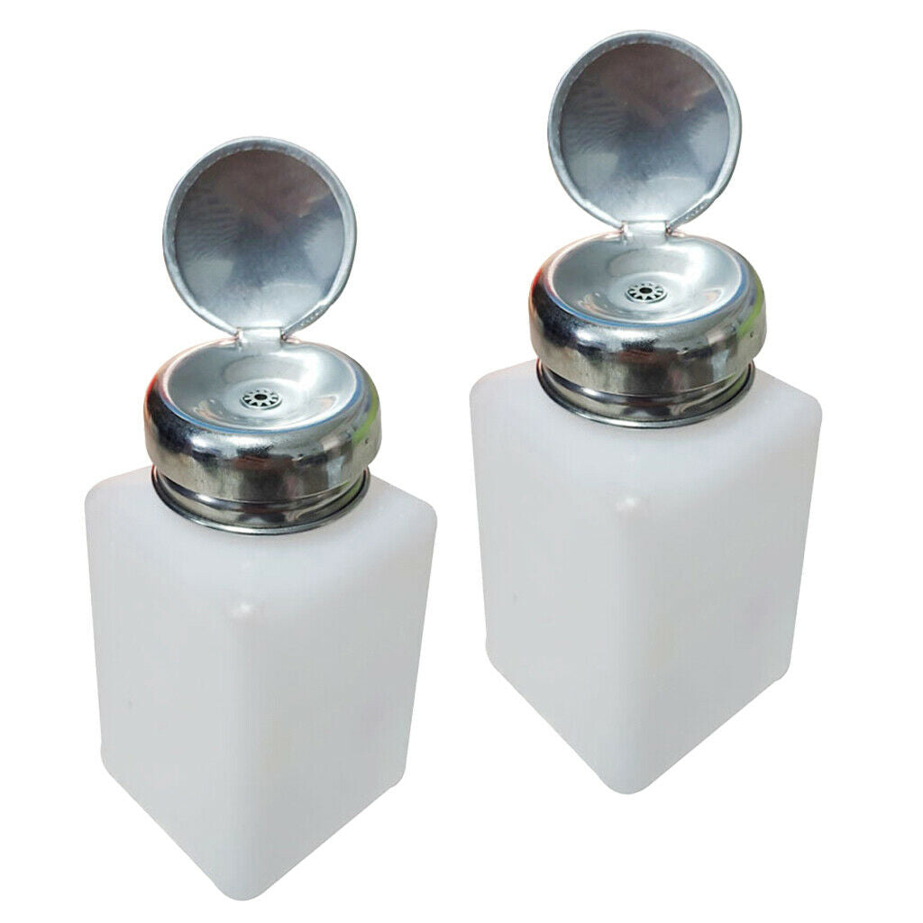 Pack of 2 7oz Makeup Remover Push Down Press Pumping Bottle Pump Dispenser