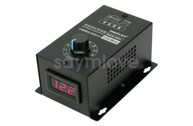 6-90VDC 15A 1000W Motor Speed Governor PWM Digital Controller Switch LED Display