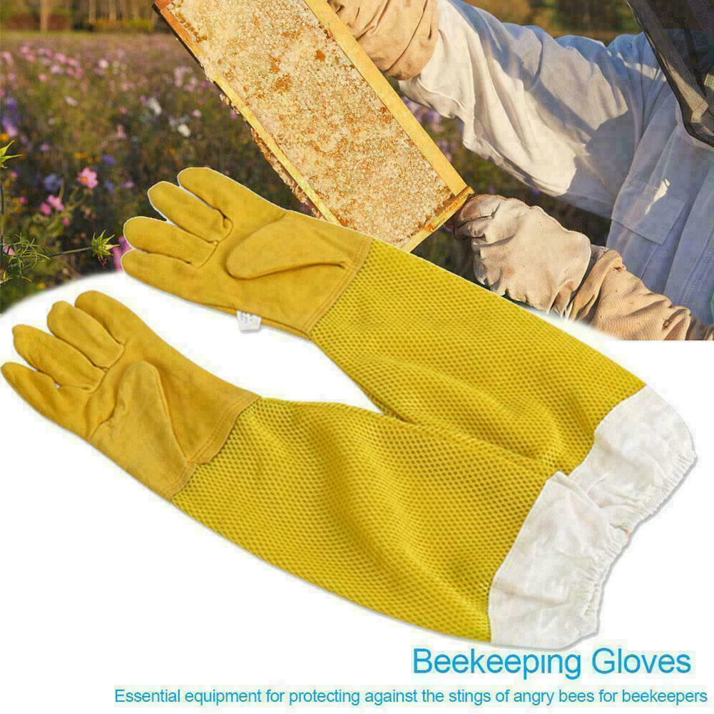 1 Pair of Beekeeper Gloves Goatskin Breathable Fourdrinier Soft Beekeeper Gloves