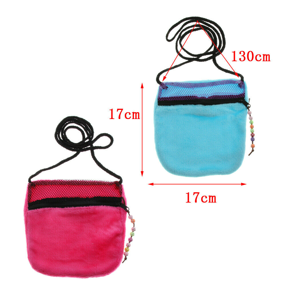 Small Animals Outdoor Travel Bag Hamster Sleep Bunting Comfortable Pink