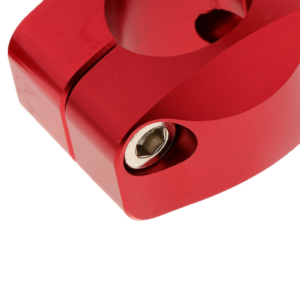 Handle Bar Clamp Adapter Risers Taper Fit for Motorcycle Red
