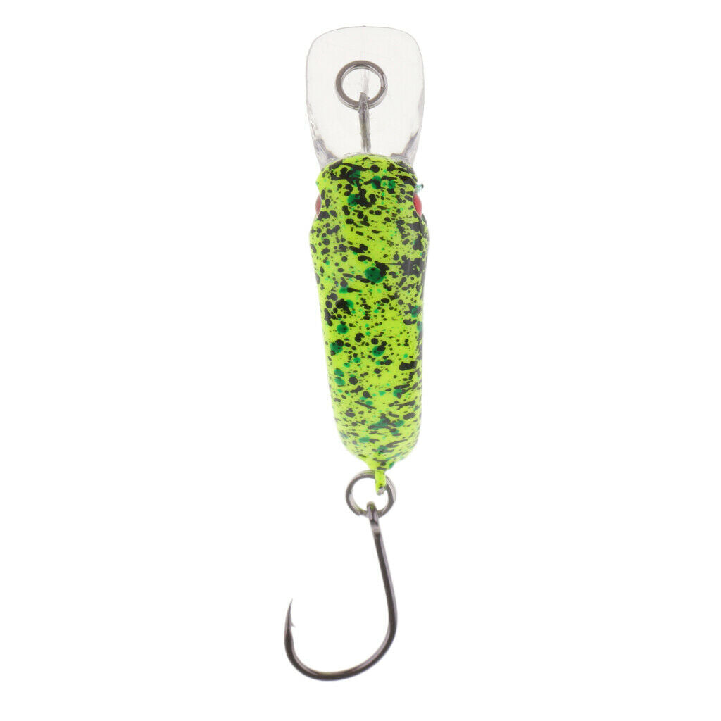 Mini Minnow Fishing Lure Artificial Hard Simulation Bait Crankbait Green